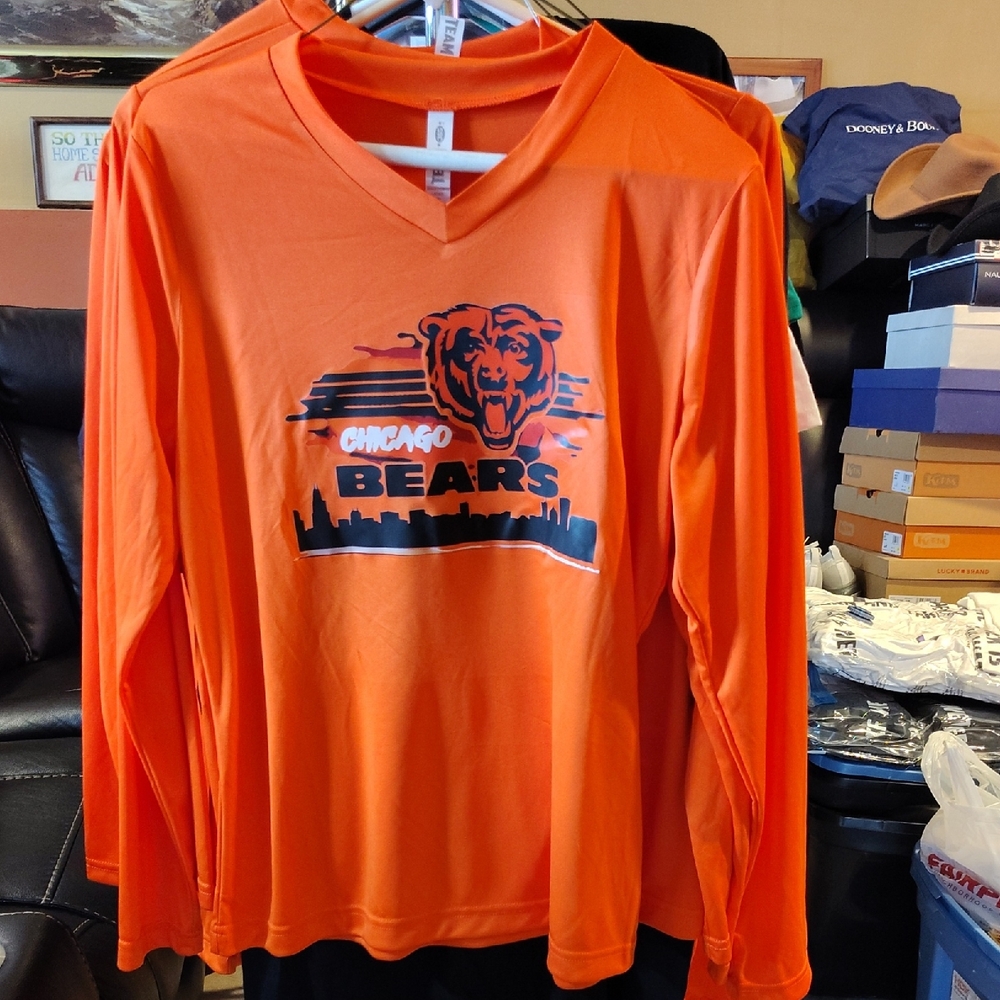 Women's Orange Chicago Bears Long Sleeve Tee